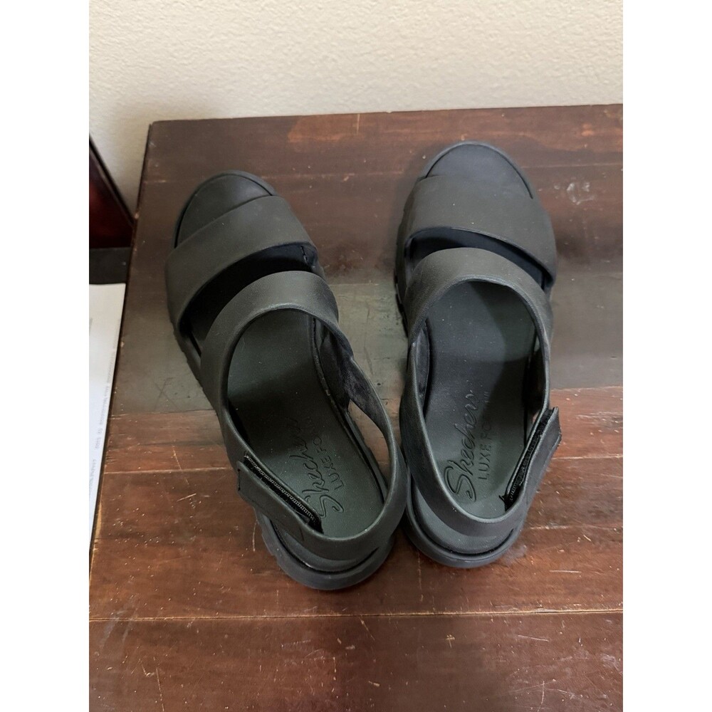Skechers Women's Foamies Arch Fit Footsteps Day Dream Sandals Black Size 11 - Picture 6 of 11